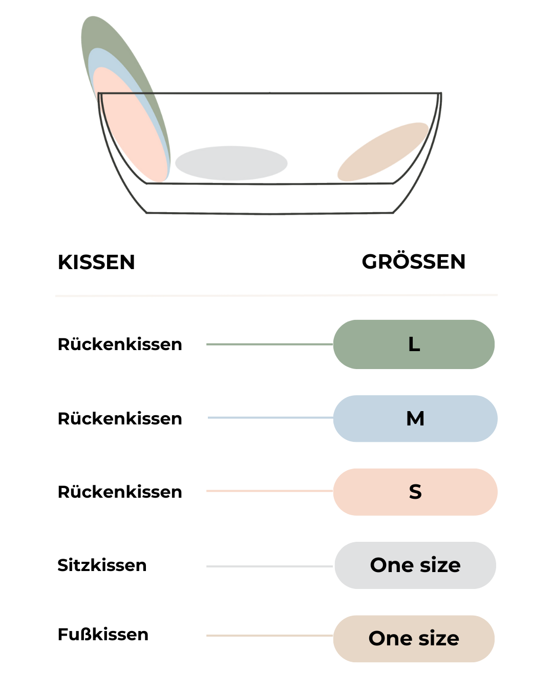 BATHROOM SOFA back cushion grey