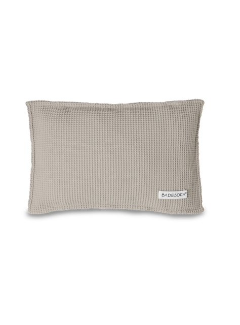 Kopfkissen für die Sauna mit Füllung aus Zirbenspänen in Taupe