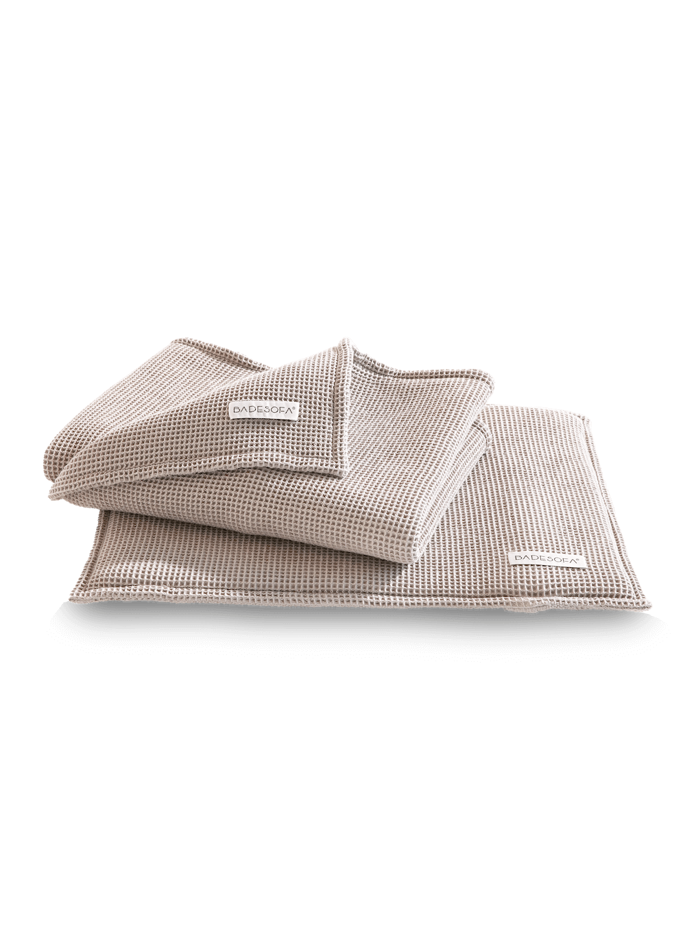 Saunasitzkissen und Saunatuch in Taupe