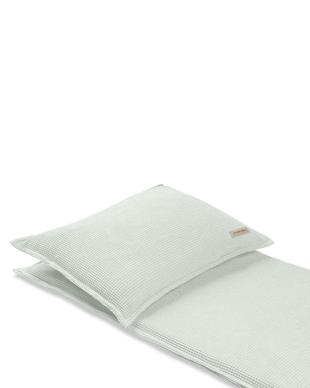 Detailaufnahme Saunasofa Set in Grün 